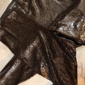INC International Concepts Black Sequin Leggings